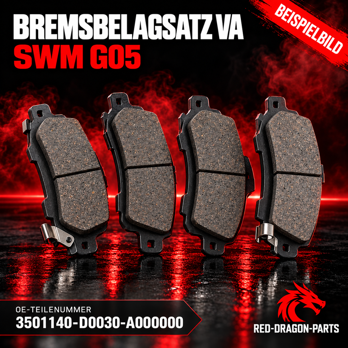 Bremsbelagssatz Vorderachse für SWM G05 | OE 3501140-D0030-A000000