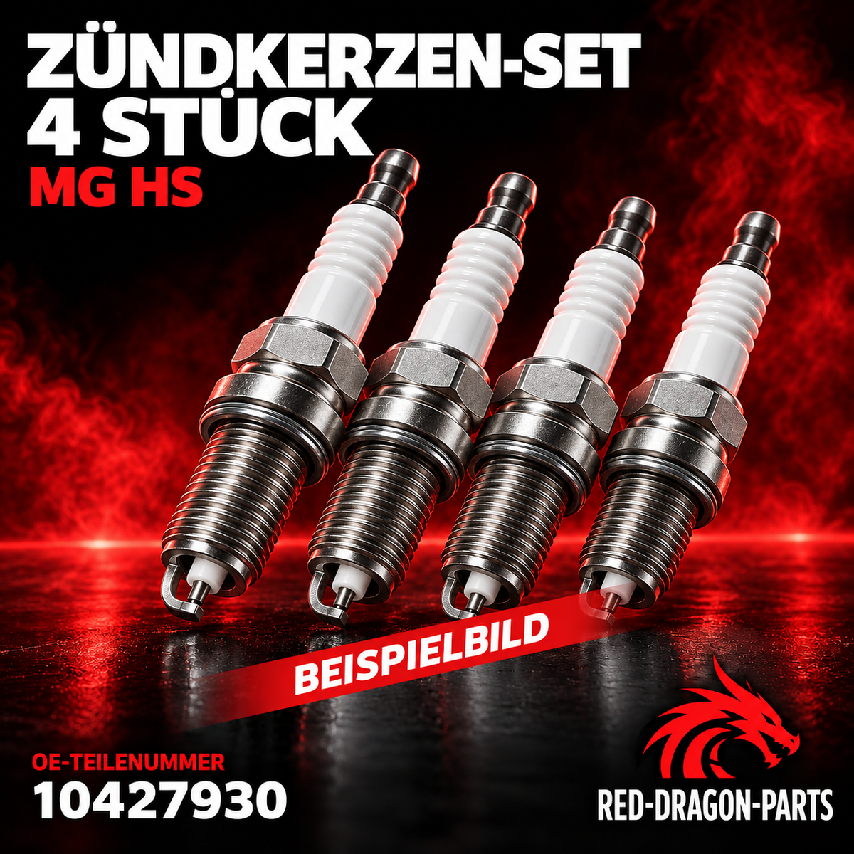 MG HS Spark Plug Set 4 Pieces 10427930 Original Spare Part OEM New