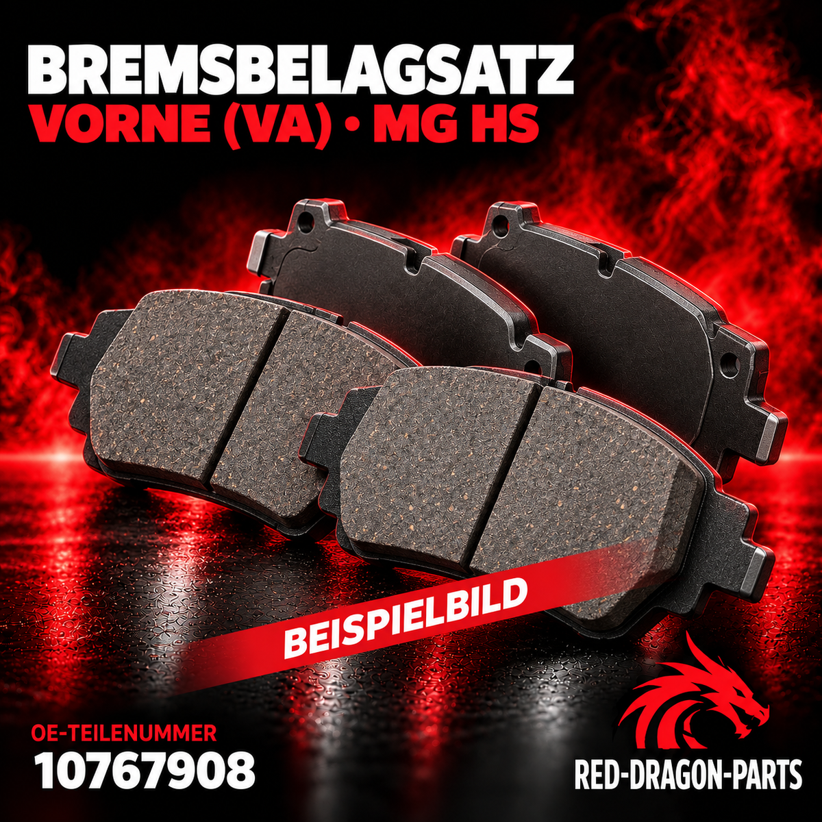 Bremsbeläge vorne für MG HS, Satz | 10767908