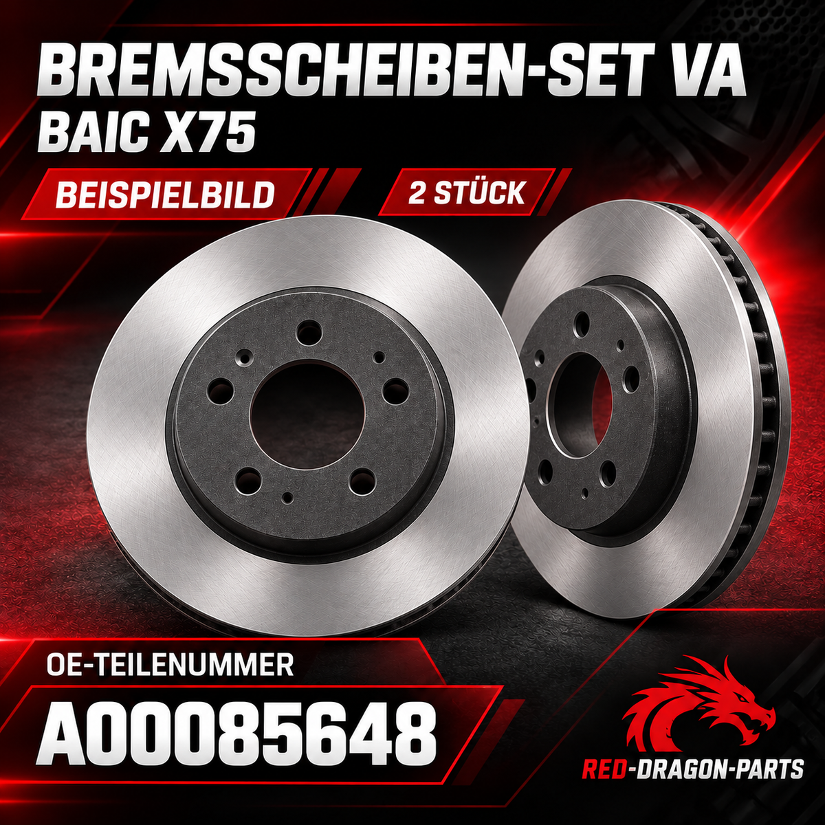 Brake Disc Set Front Axle (FA) for BAIC X75