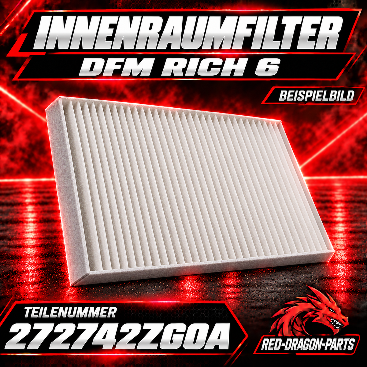 Innenraumfilter / Pollenfilter für DFM Rich 6 | 272742ZG0A