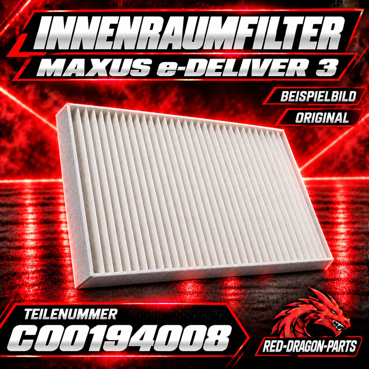 Innenraumfilter für MAXUS eDeliver 3 | C00194008