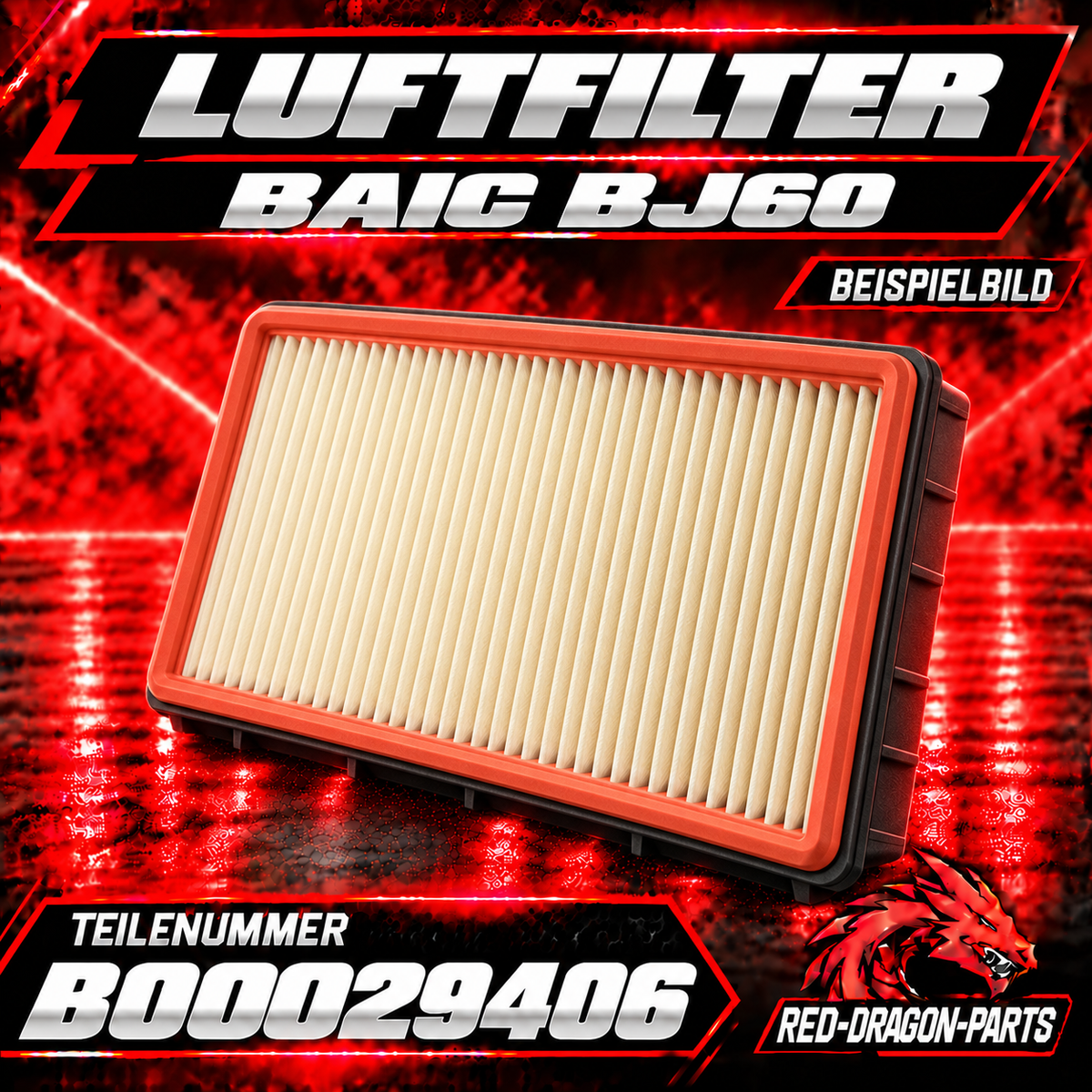 Motorluftfilter für BAIC BJ60 | B00029406