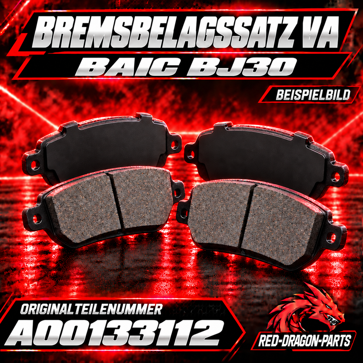 Brake Pad Set FA BAIC BJ30