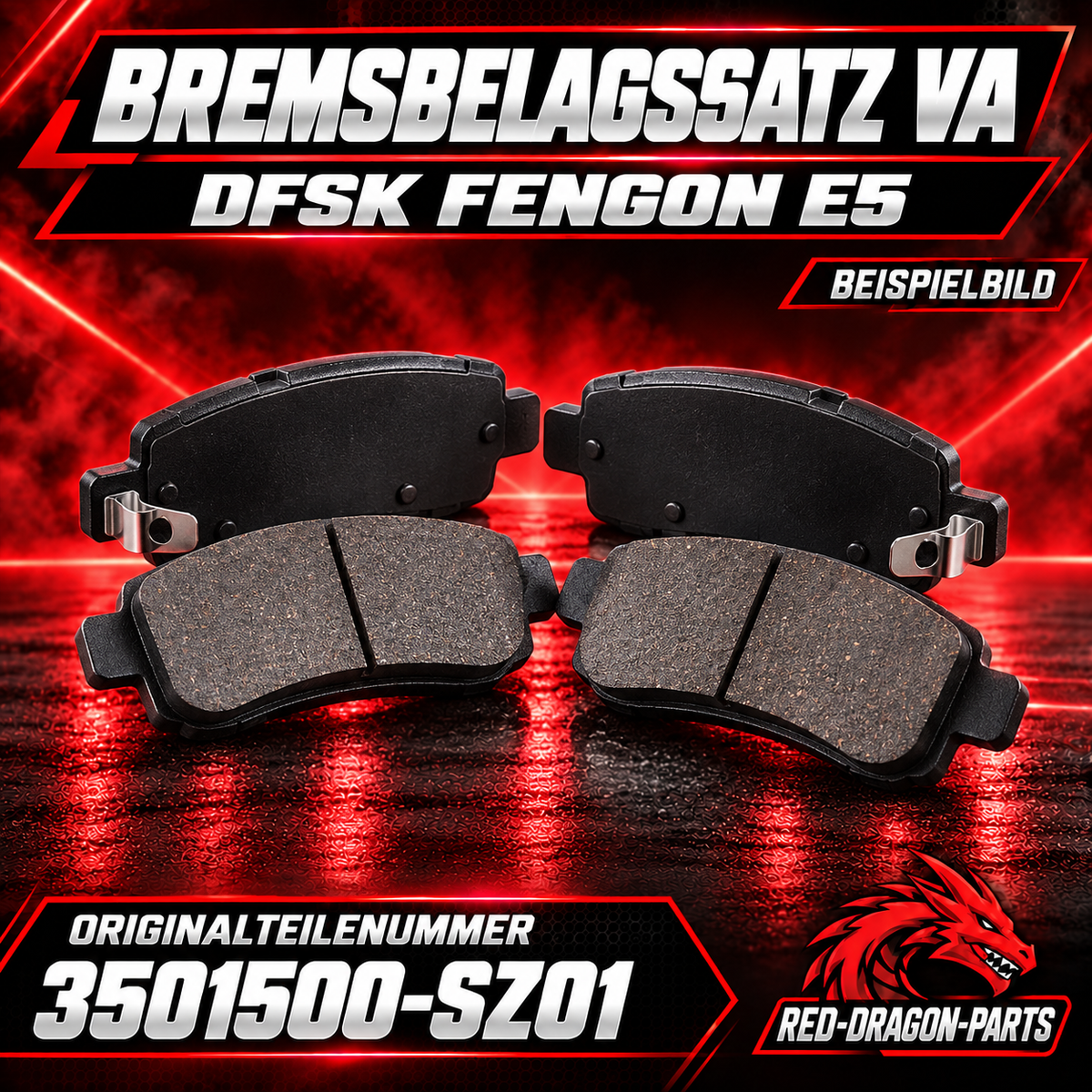Bremsbeläge vorne DFSK Fengon E5 | 3501500-SZ01