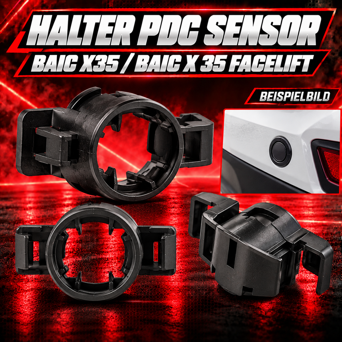 PDC-Sensorhalter BAIC X35 und X35 Facelift