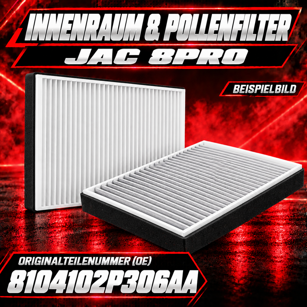 Innenraumfilter / Pollenfilter JAC 8 Pro | OE 8104102P306AA