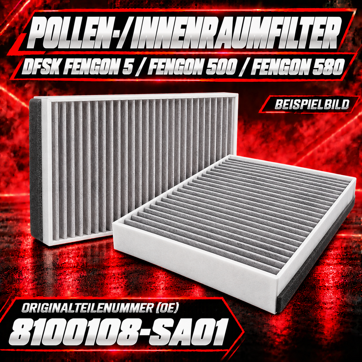 Pollen- und Innenraumfilter DFSK Fengon 5 / 500 / 580 | 8100108-SA01