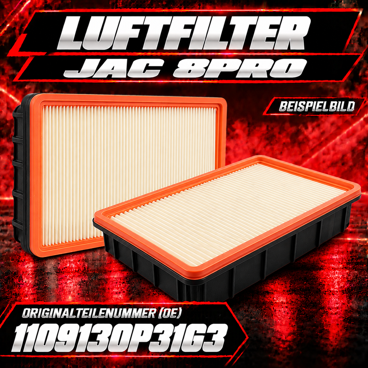 Original-Luftfilter JAC 8 Pro | 1109130P31G3