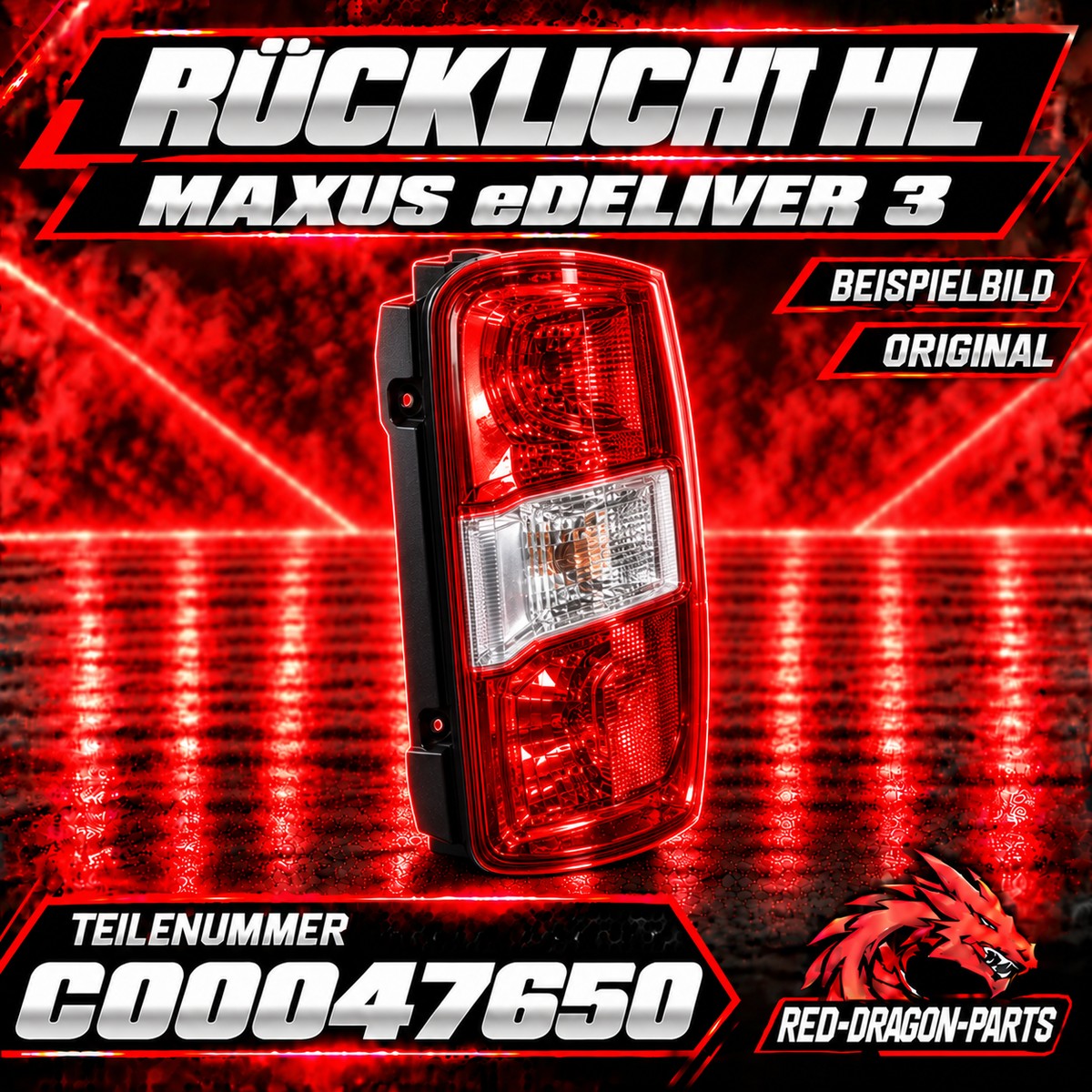 Taillight HL Maxus eDeliver 3