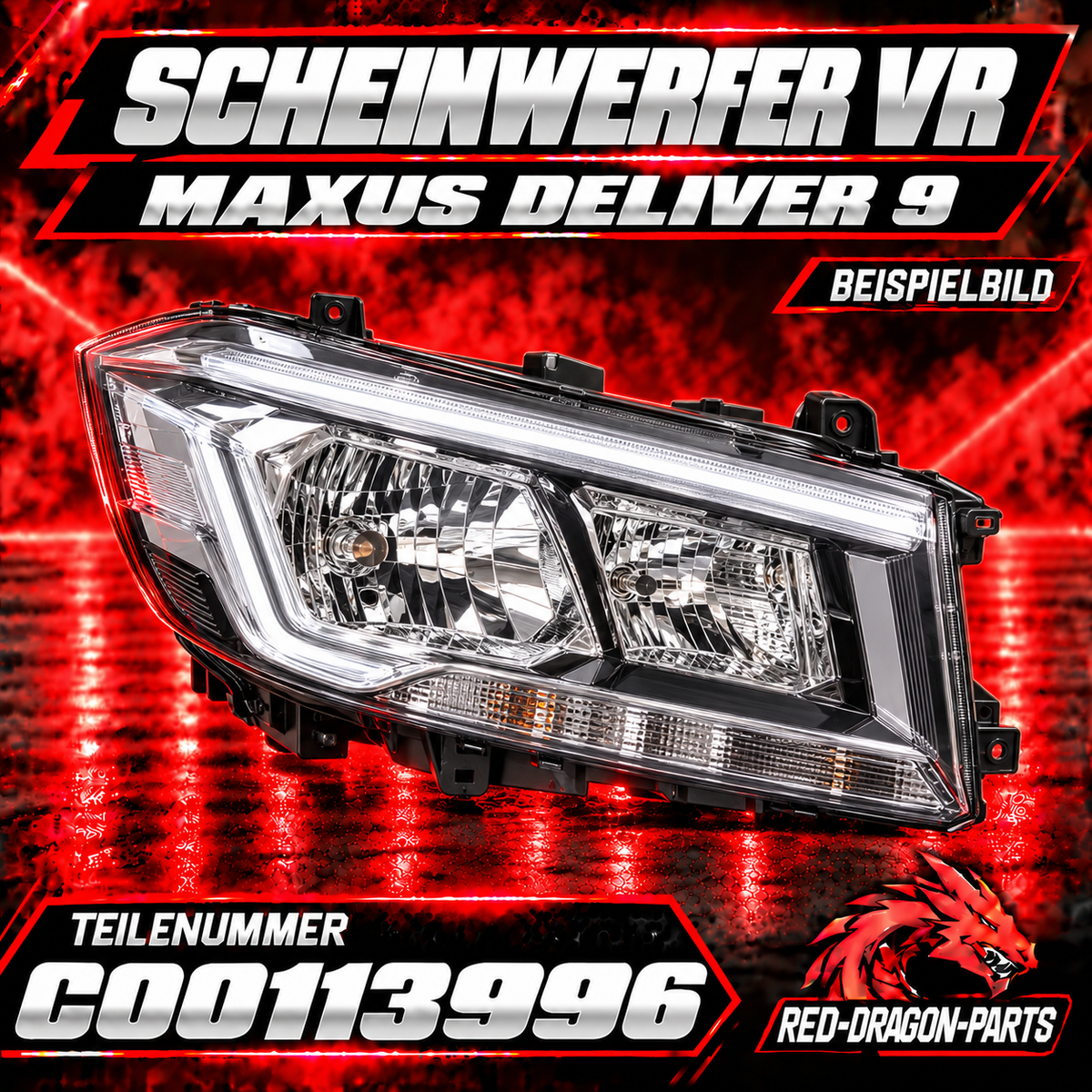Scheinwerfer rechts für MAXUS Deliver 9 | C00113996
