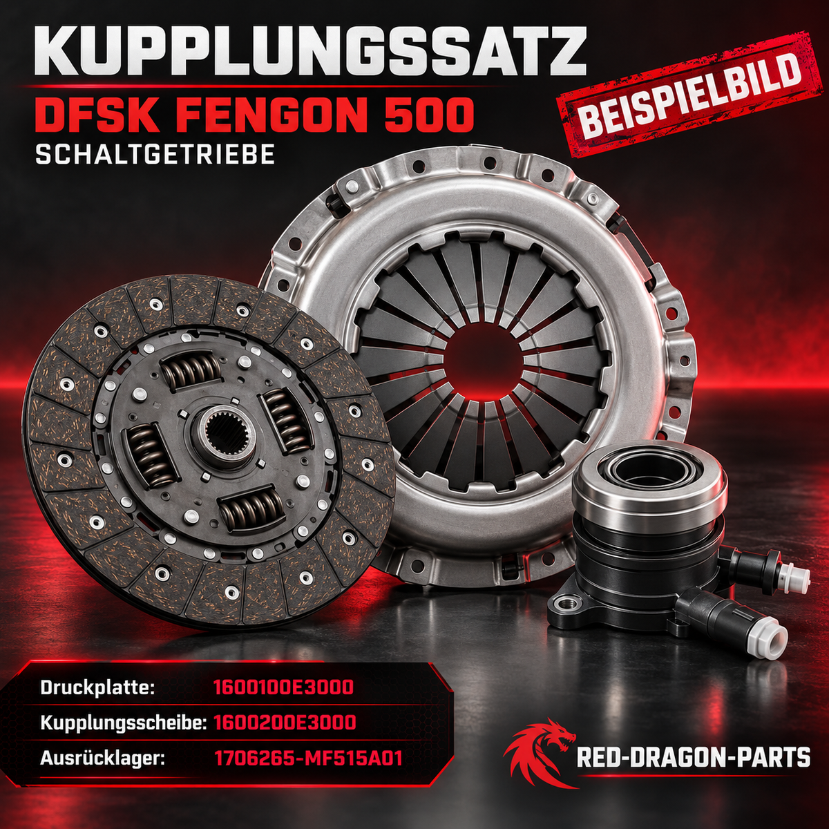 Clutch kit for DFSK Fengon 500 (manual transmission)