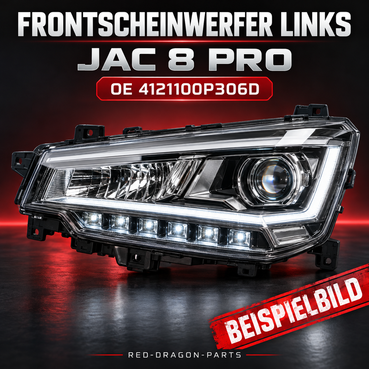 Frontscheinwerfer links für JAC 8 Pro | OE 4121100P306D