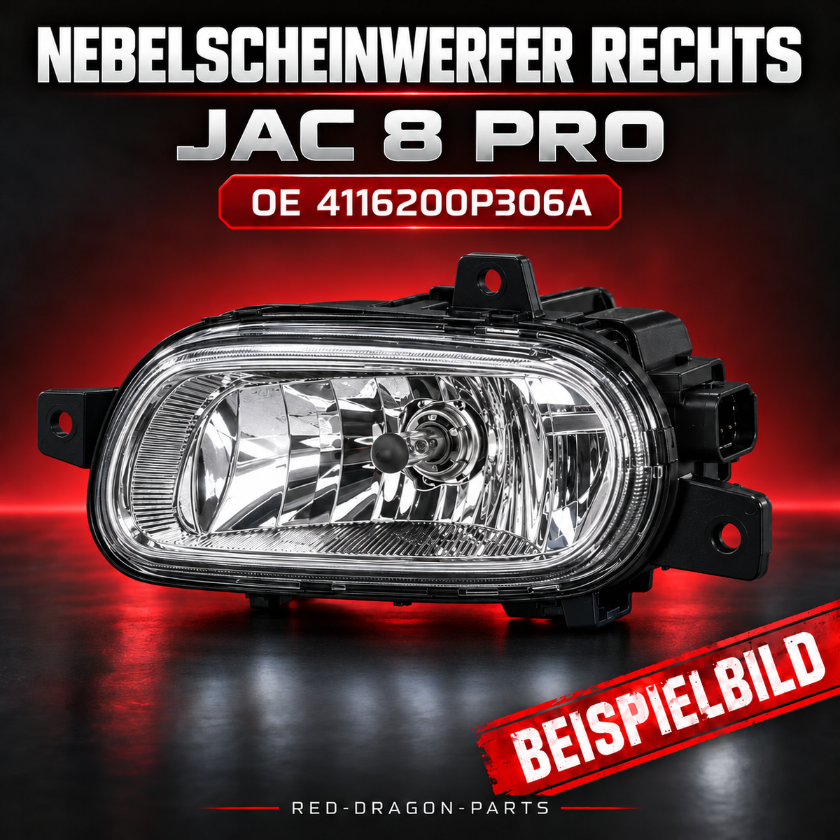 Nebelscheinwerfer rechts für JAC 8 Pro | OE 4116200P306A