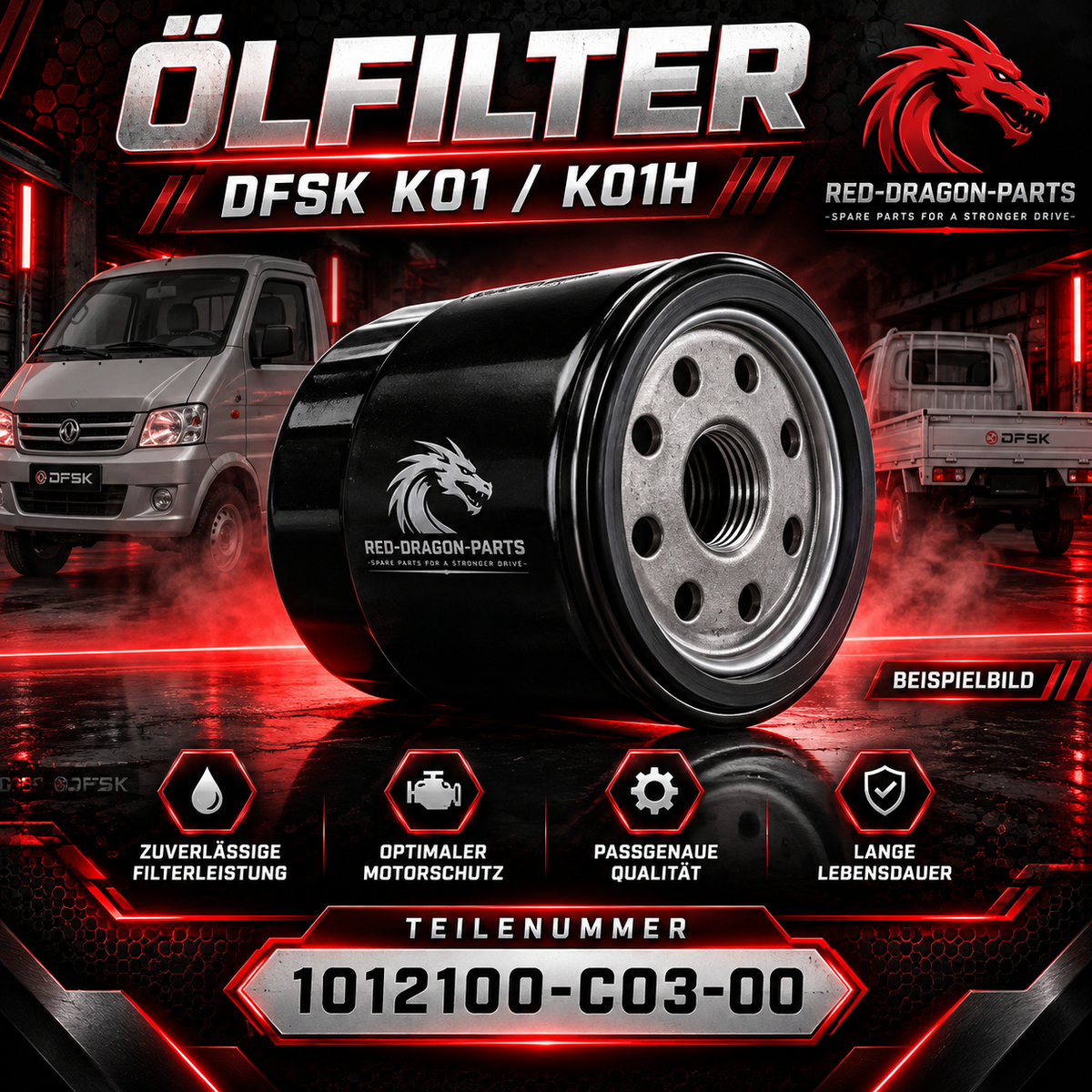 Ölfilter für DFSK K01 / K01H – OE 1012100-C03-00