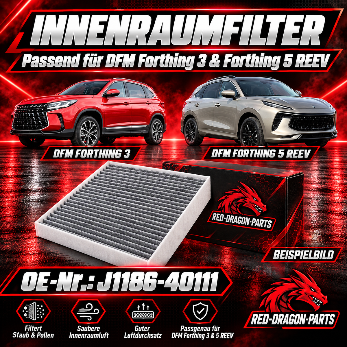 Innenraumfilter DFM Forthing 3/5 REEV | J1186-40111