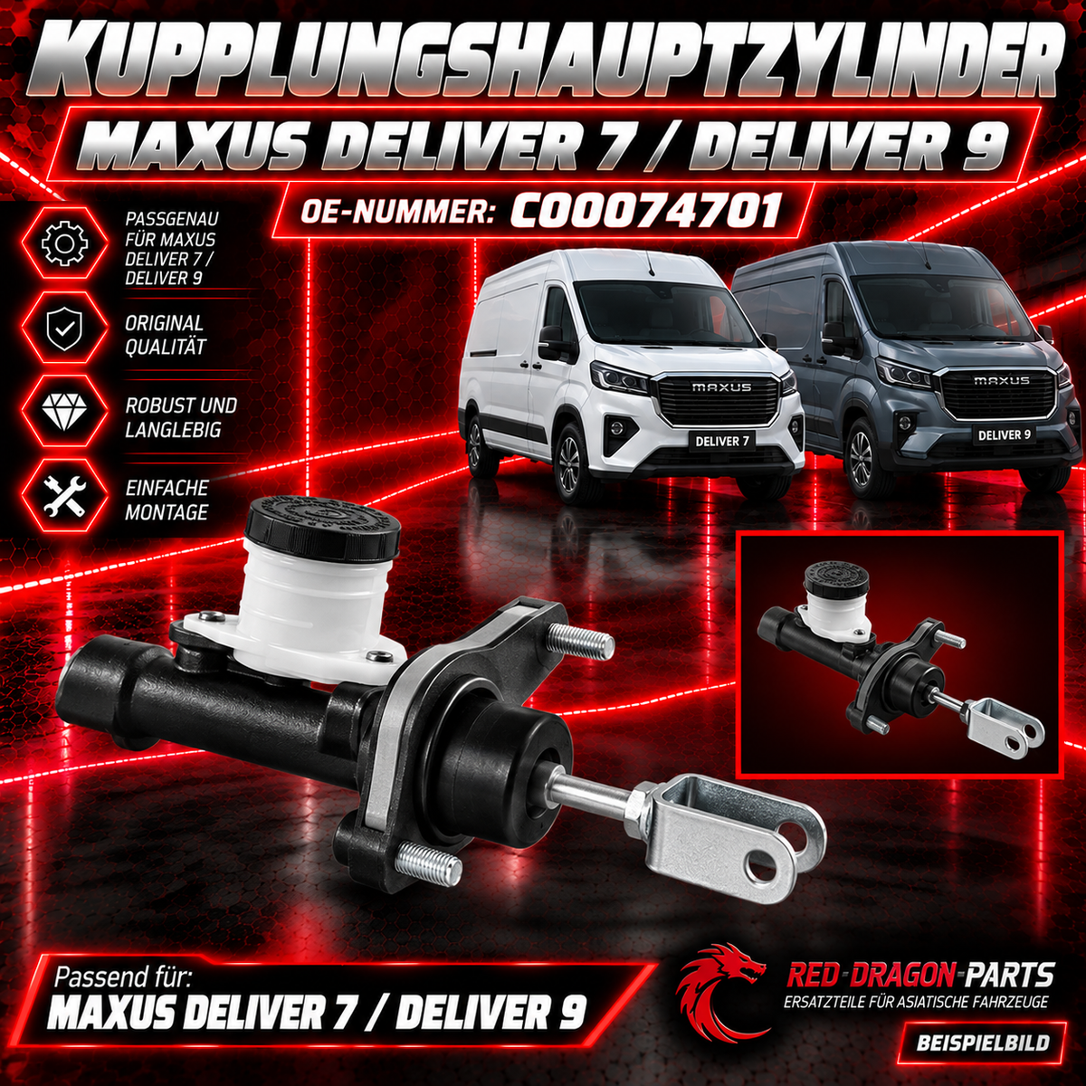 Kupplungshauptzylinder MAXUS Deliver 7 / Deliver 9 – OE C00074701