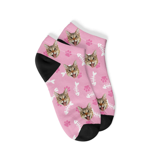 Personalisierte Katzen Sneakersocken