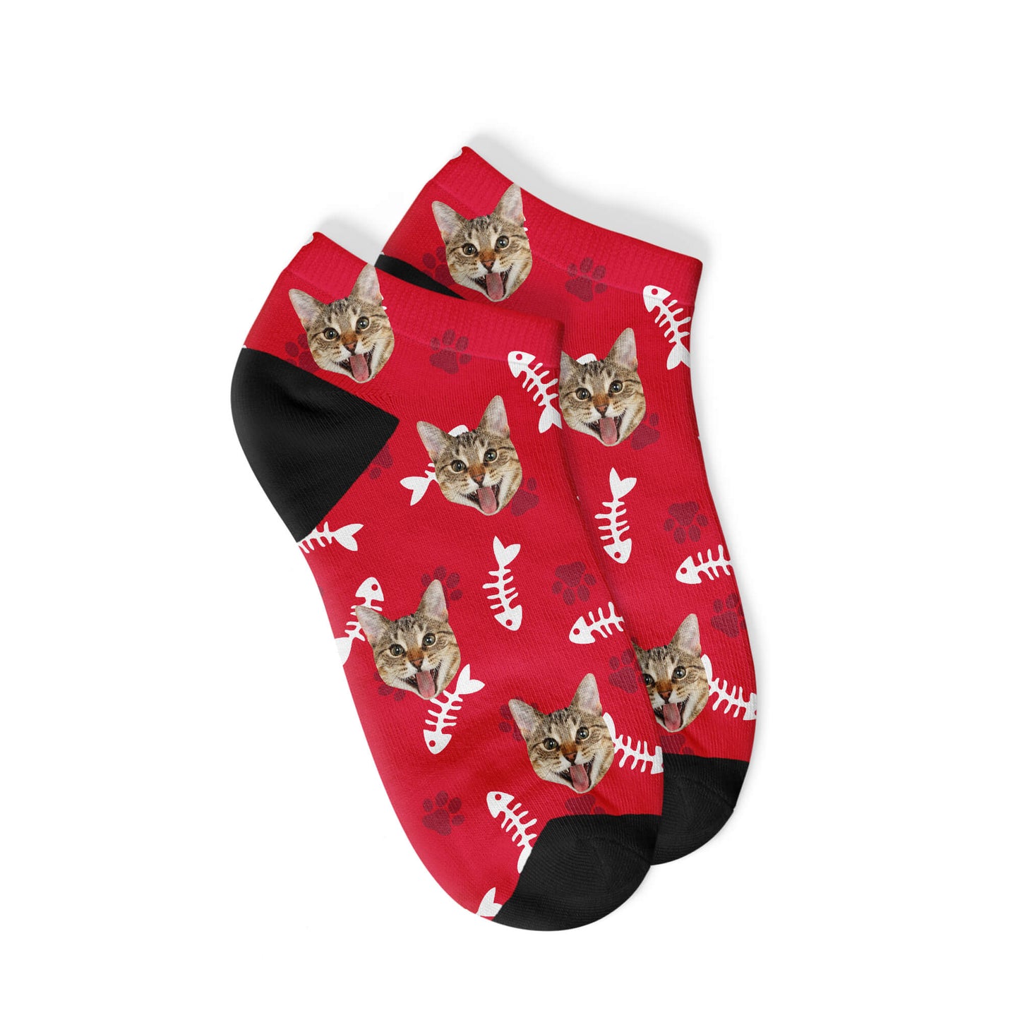Personalisierte Katzen Sneakersocken