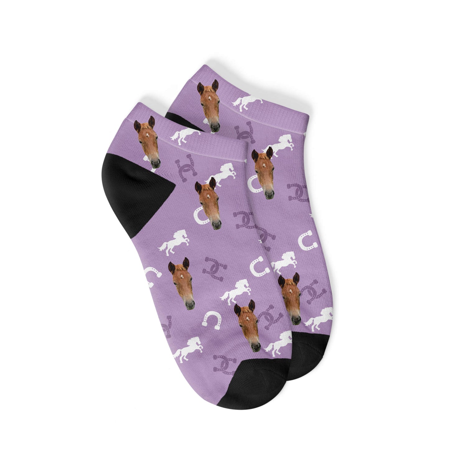 Personalisierte Pferde Sneakersocken