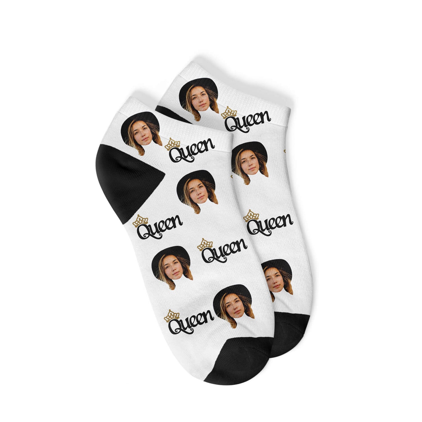 Personalisierte Queen Sneakersocken