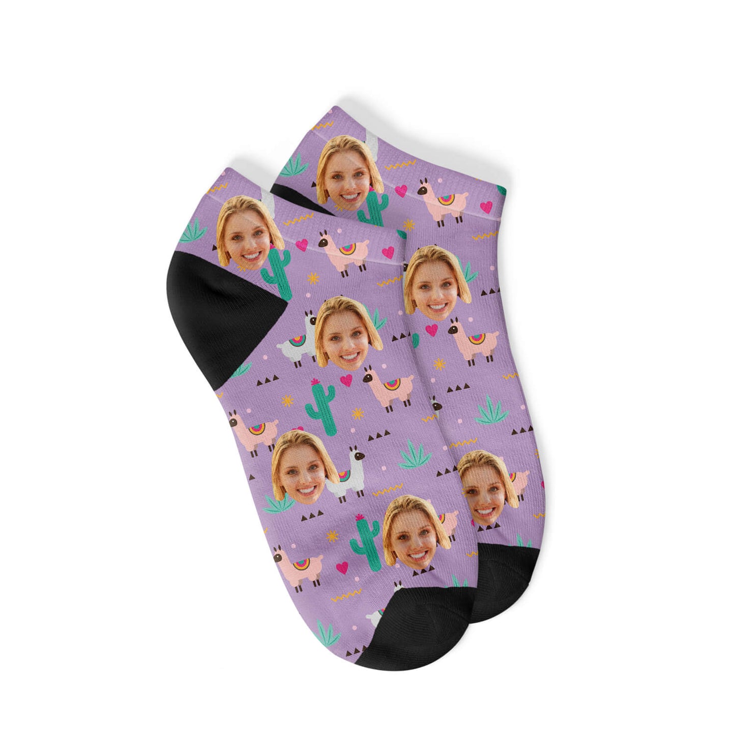 Personalisierte Alpaka Sneakersocken