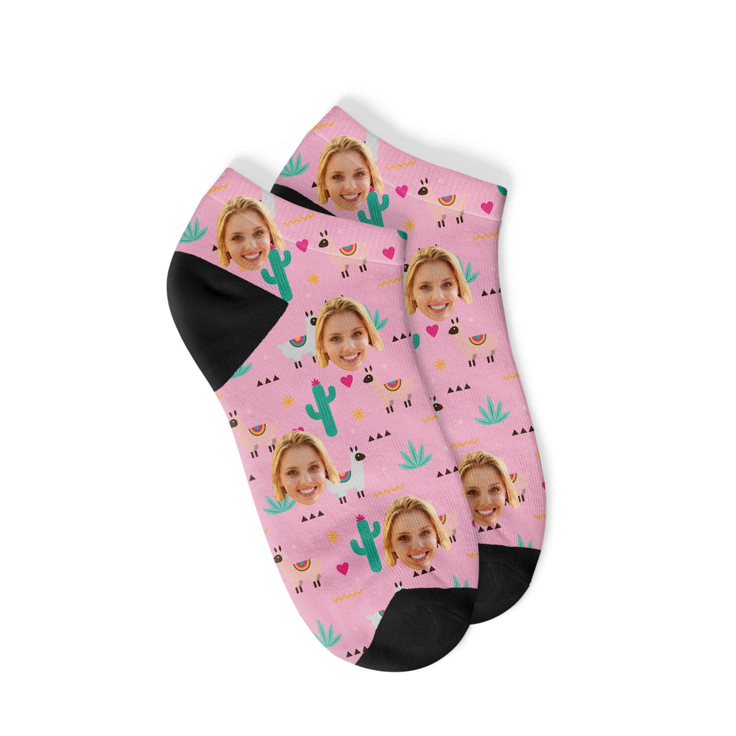 Personalisierte Alpaka Sneakersocken