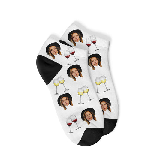 Personalisierte Wein Sneakersocken