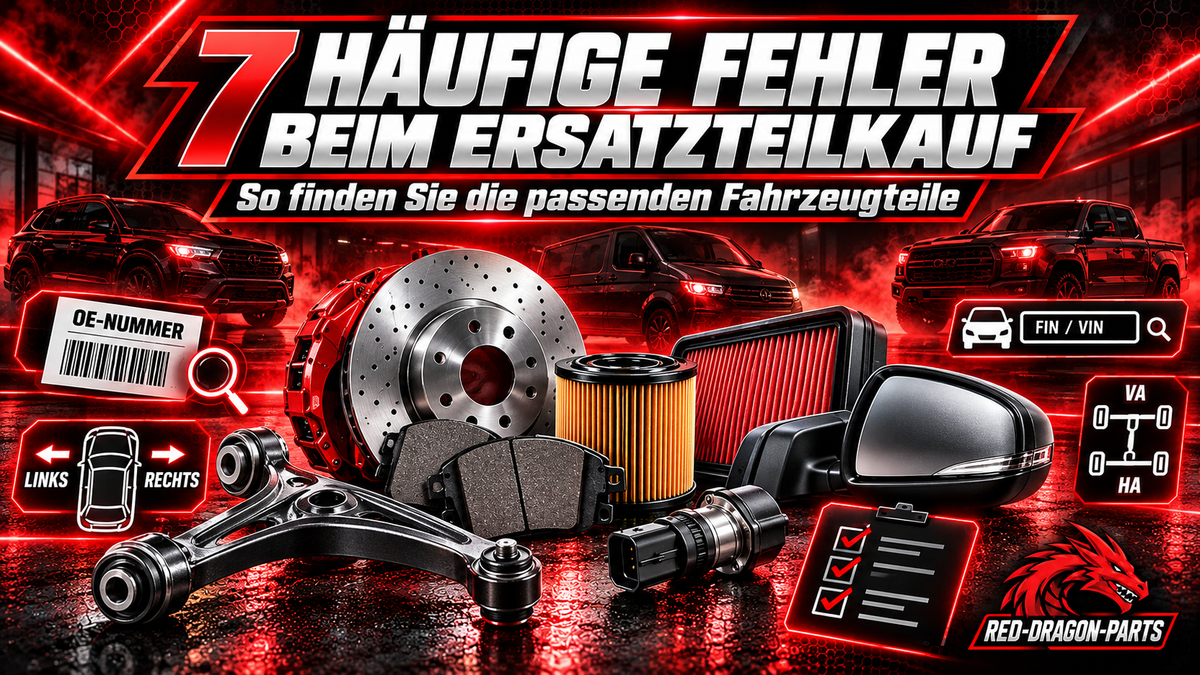 7 häufige Fehler beim Ersatzteilkauf – und wie Sie die passenden Fahrzeugteile finden
