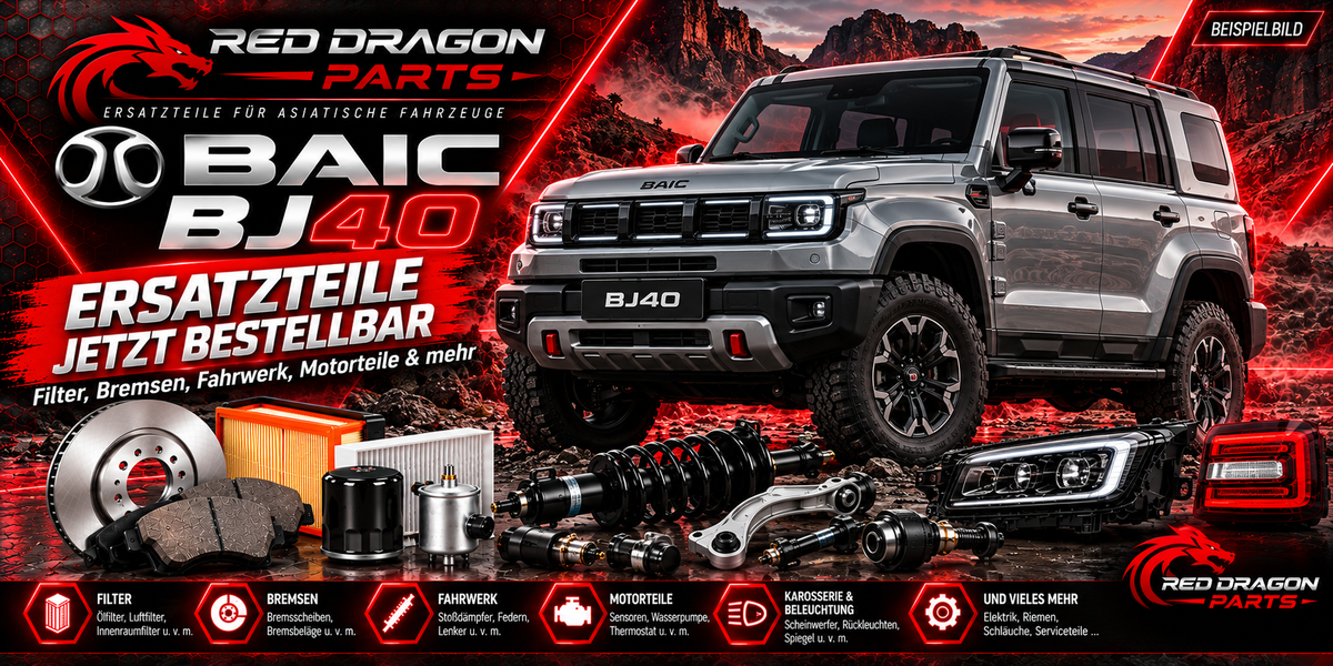 Ersatzteile für den BAIC BJ40 jetzt bestellbar