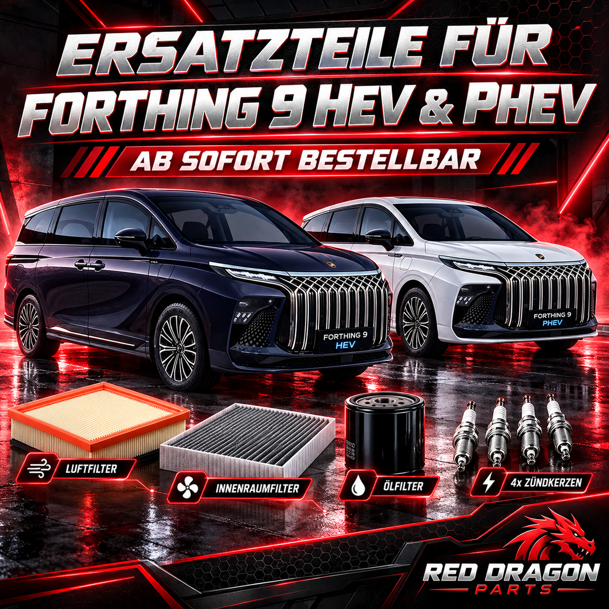 DFM Forthing 9 HEV & PHEV: Ersatzteile