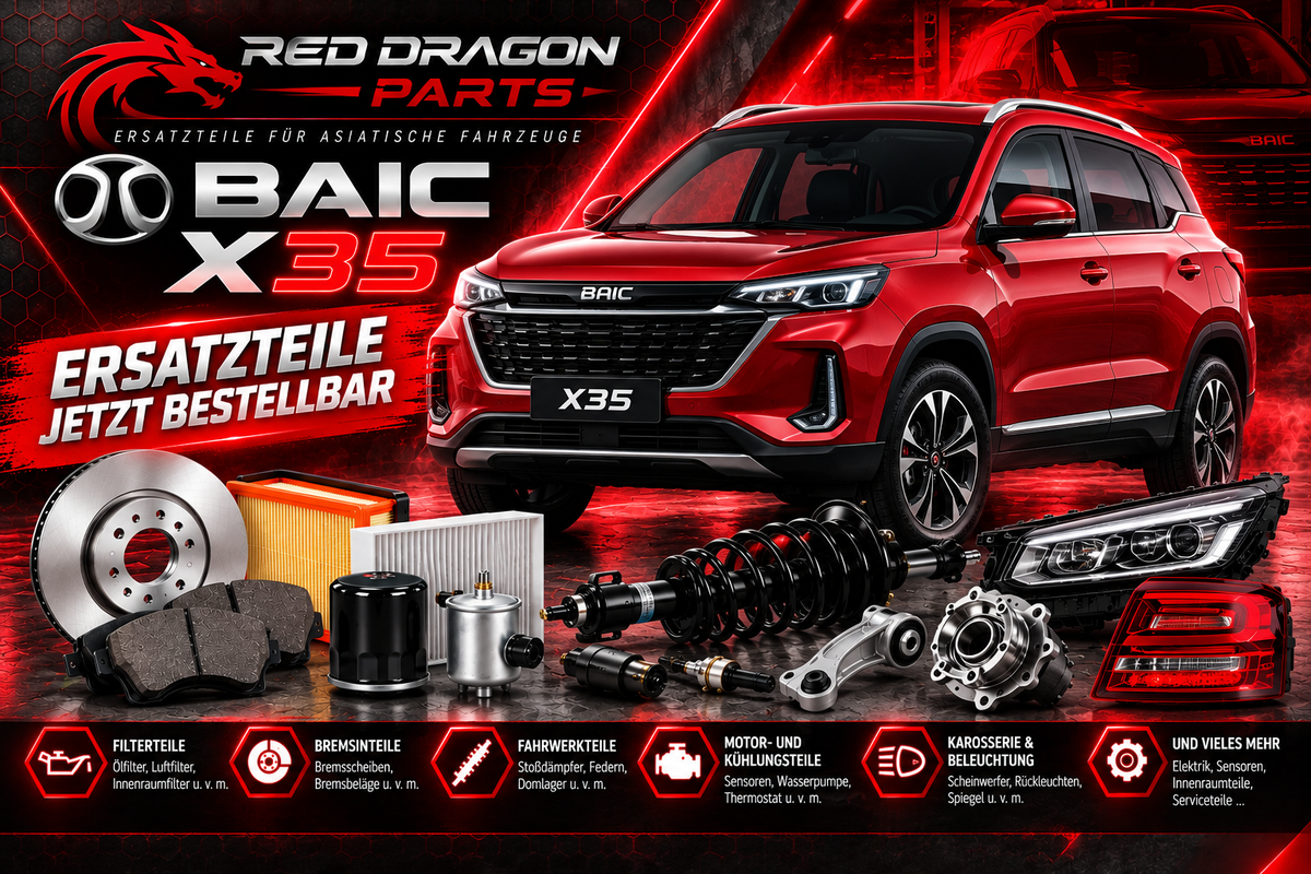 BAIC X35 Ersatzteile: Filter & PDC-Sensoren