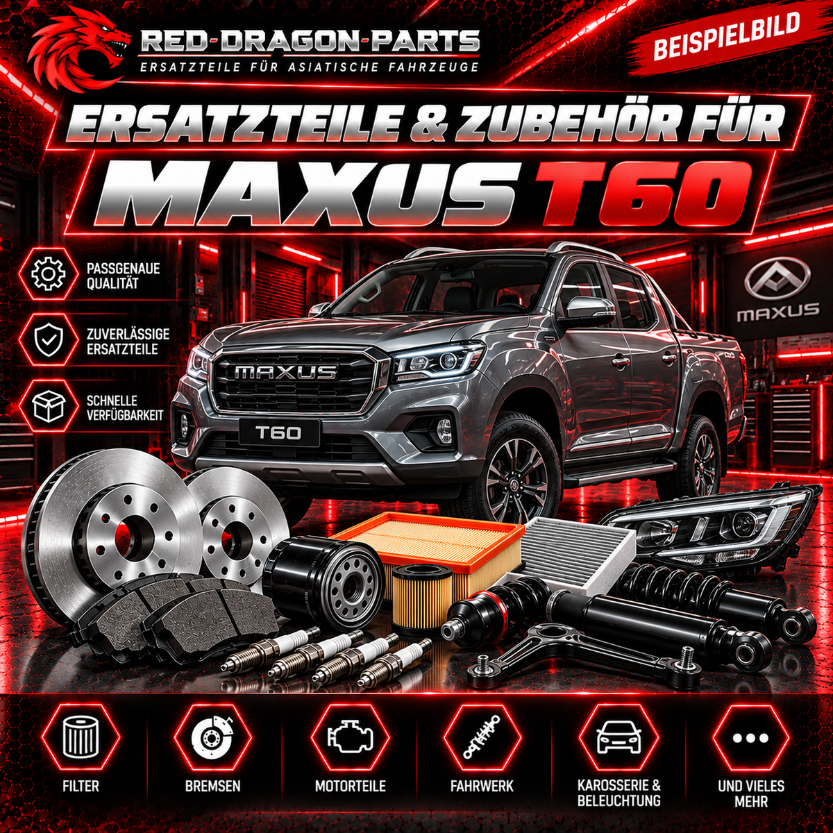MAXUS T60 Ersatzteile & Zubehör