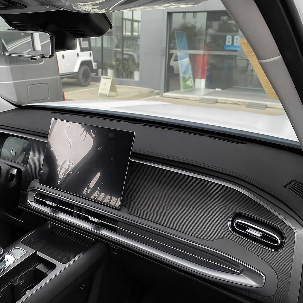 🛡️ Mountium Armaturenbrett-Schutzmatte aus Leder – Passgenau für BAIC BJ30