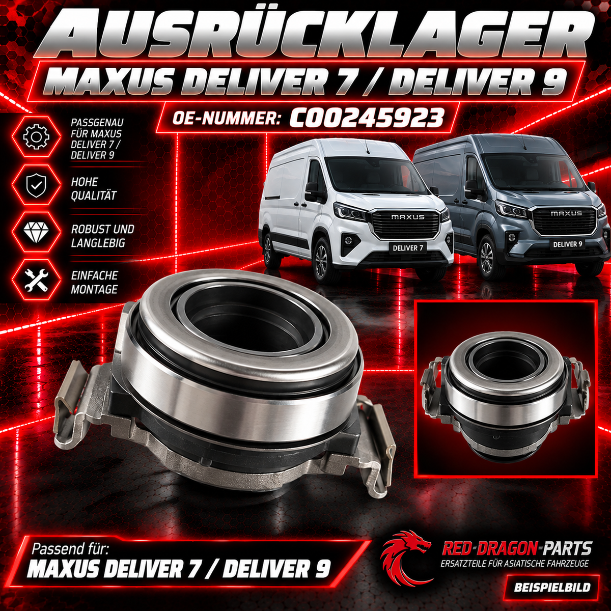 Kupplungs-Ausrücklager MAXUS Deliver 7 / Deliver 9 – OE C00245923