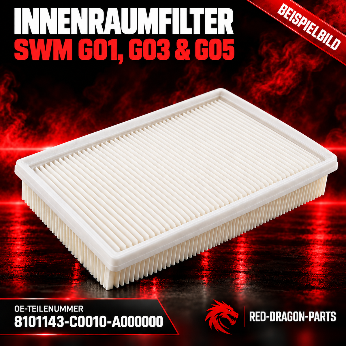 Innenraumfilter / Pollenfilter für SWM G01, G03 & G05 | OE 8101143-C0010-A000000