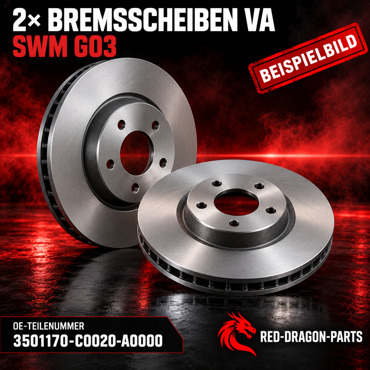 Bremsscheiben-Set Vorderachse für SWM G03 | OE 3501170-C0020-A0000