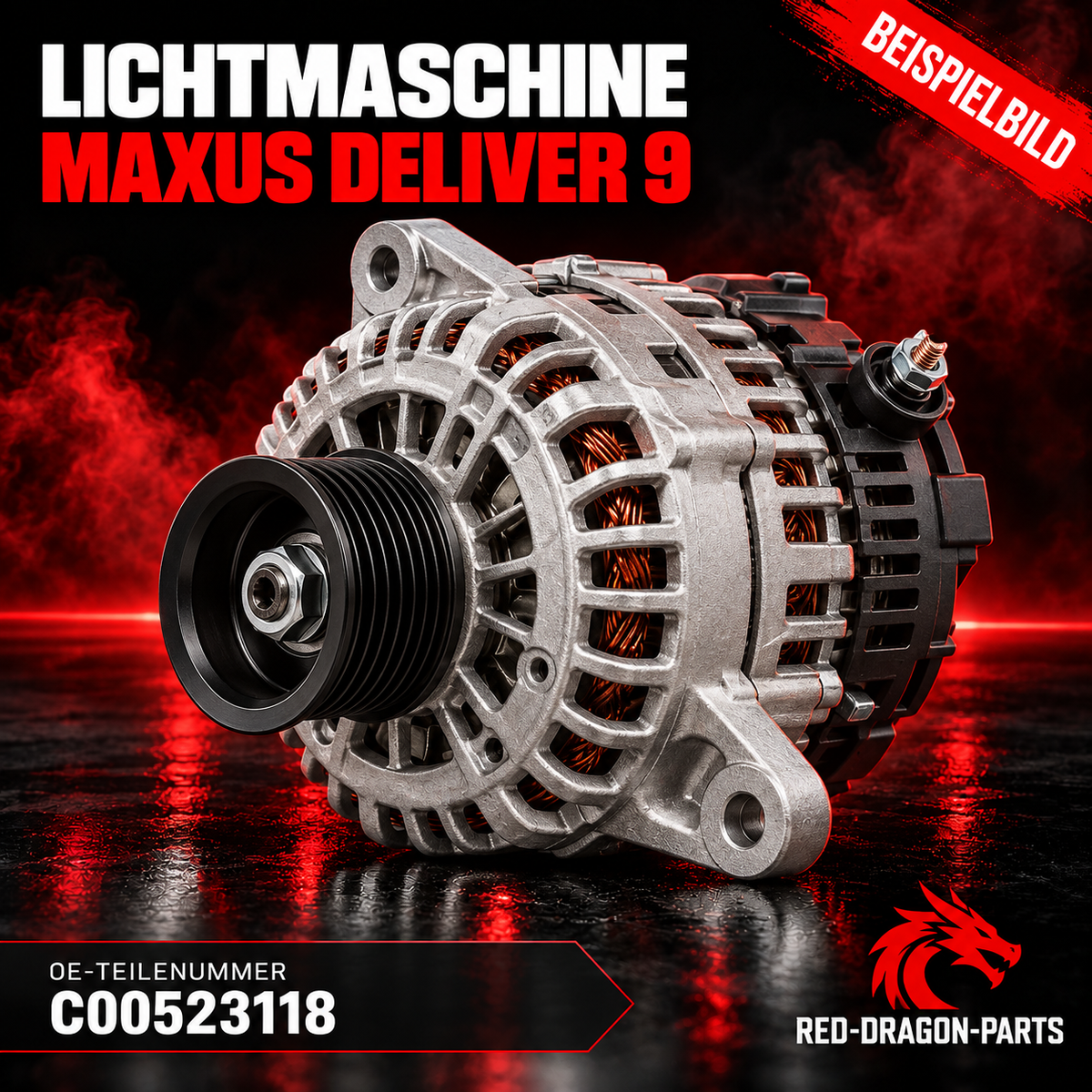 Lichtmaschine für MAXUS Deliver 9 | C00523118 ersetzt C00090138