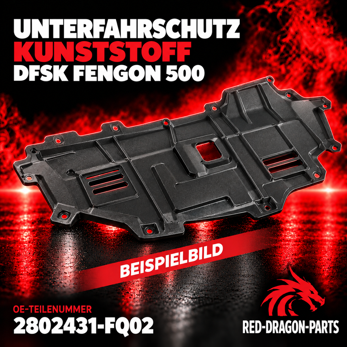 DFSK Fengon 500 Underride Guard Plastic 2802431-FQ02 Original Part New