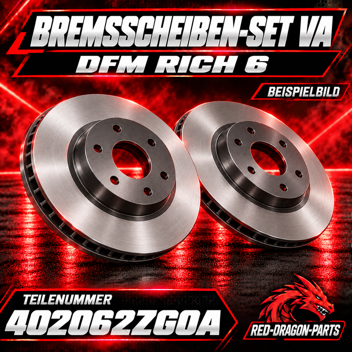 Bremsscheiben vorne für DFM Rich 6, 2er-Set | 402062ZG0A