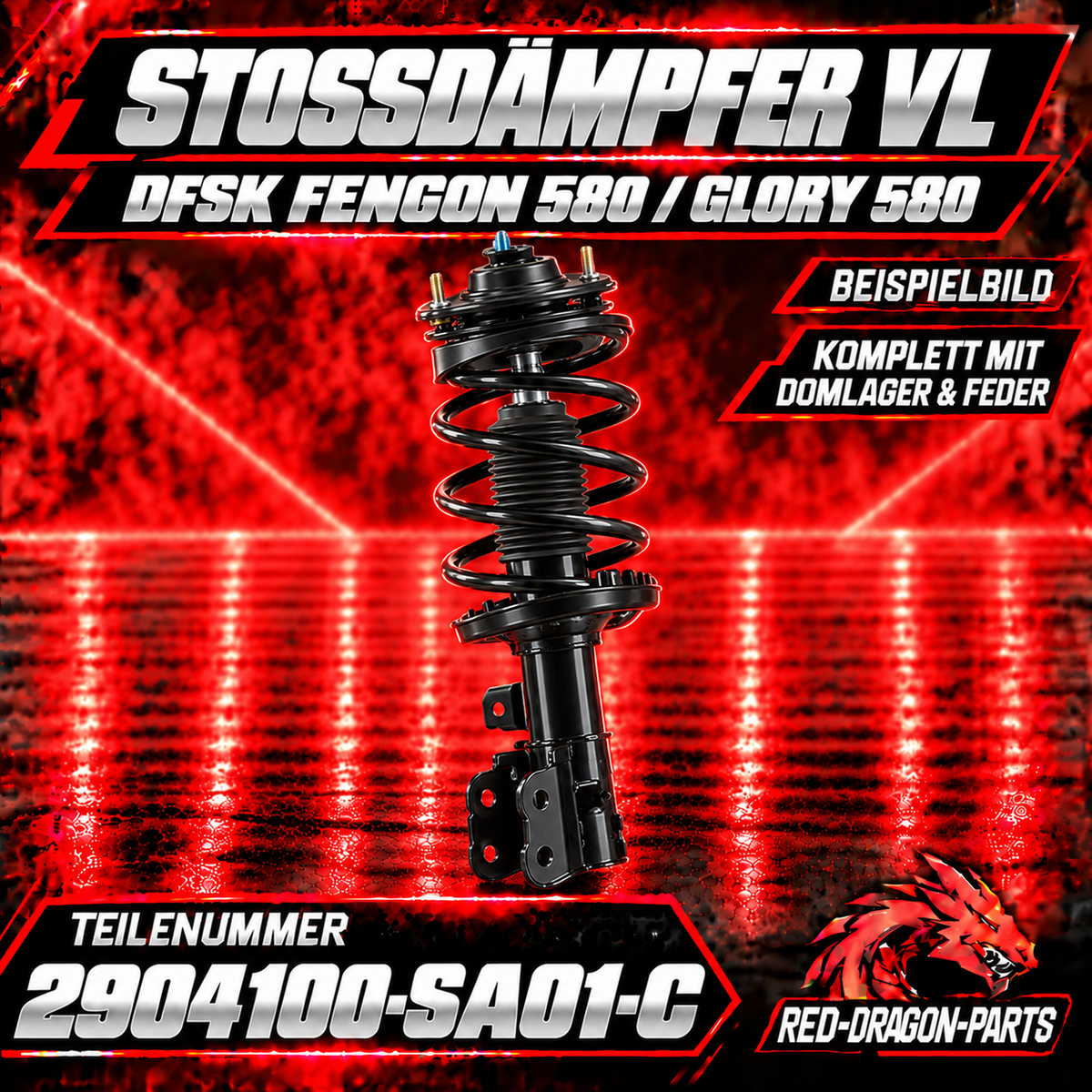 Federbein vorne links DFSK Fengon 580 / Glory 580 | 2904100-SA01-C
