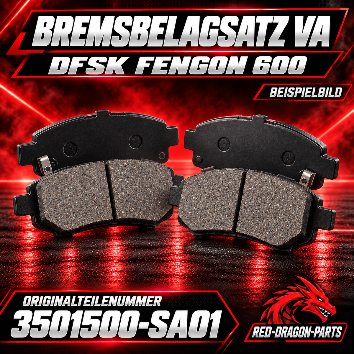 Bremsbeläge vorne DFSK Fengon 600 | 3501500-SA01