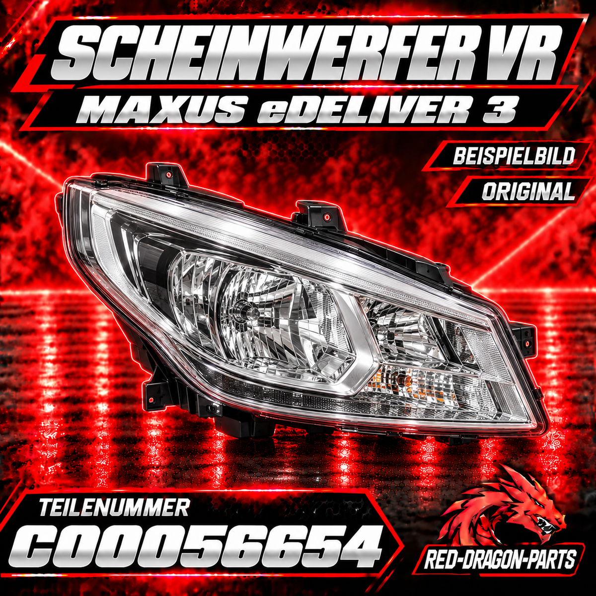 Scheinwerfer rechts für MAXUS eDeliver 3 | C00056654