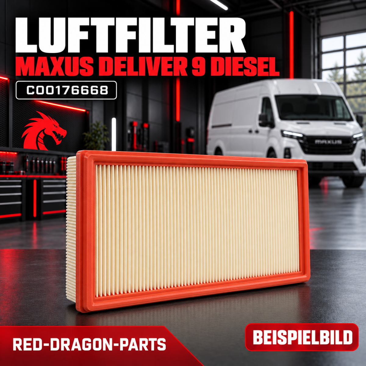 Motorluftfilter Maxus Deliver 9 Diesel – C00176668
