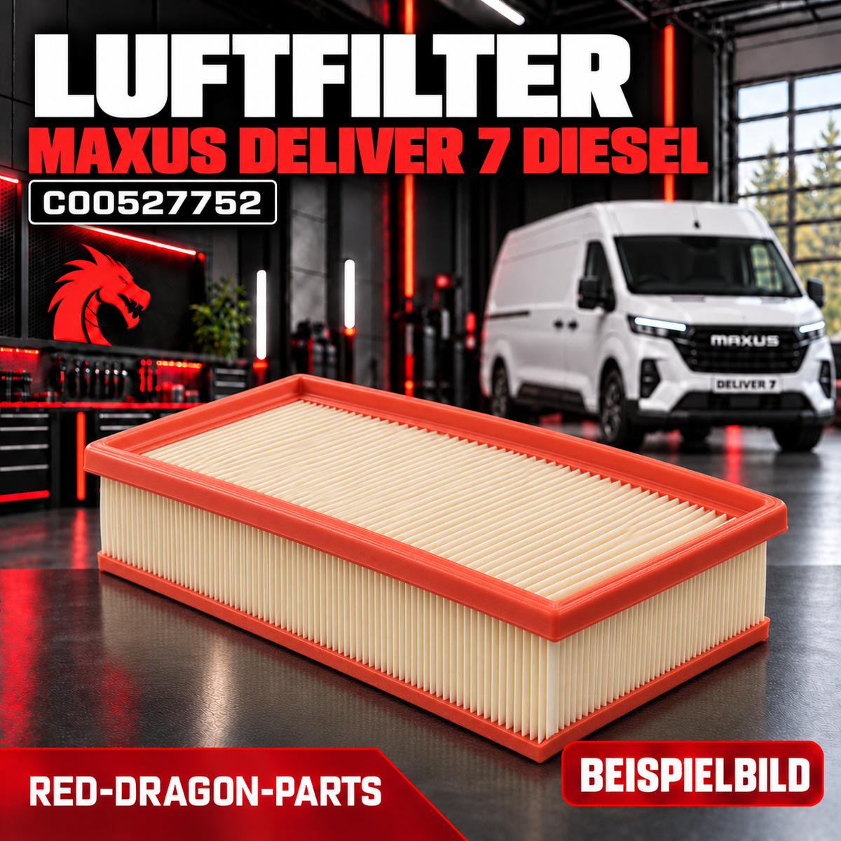 Motorluftfilter Maxus Deliver 7 Diesel – C00527752