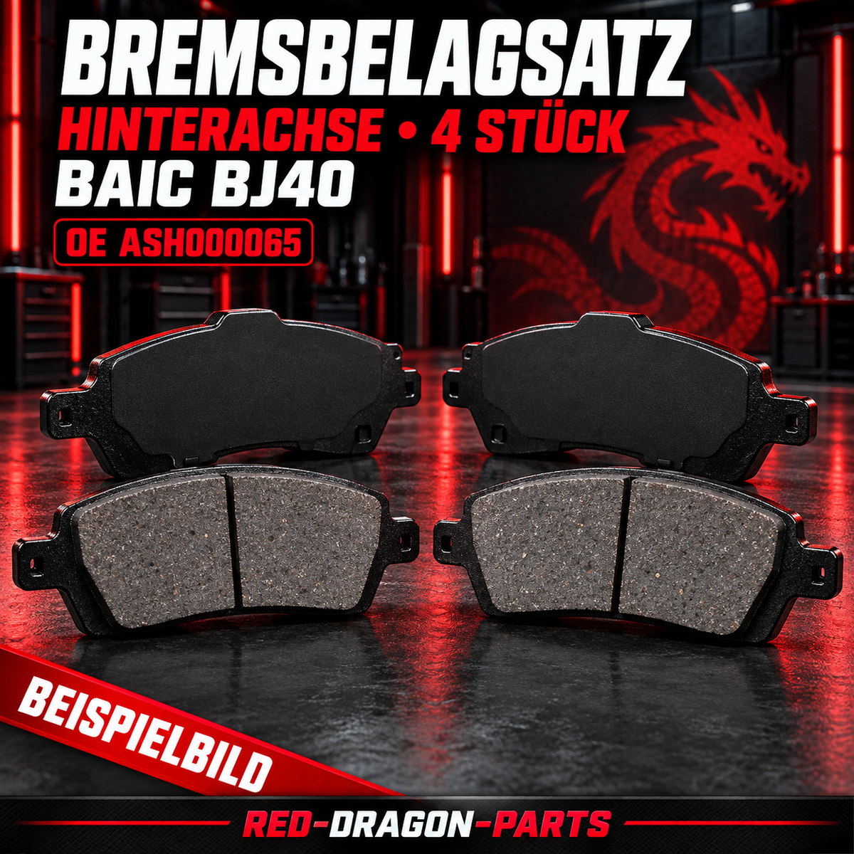 🚘 Brake Pad Set Rear – BAIC BJ40