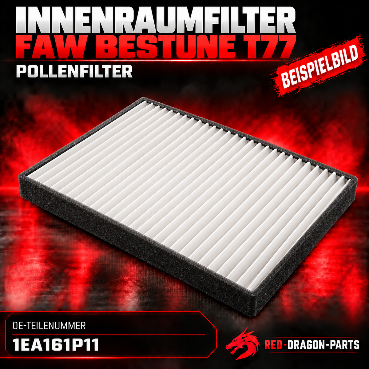 Innenraumfilter / Pollenfilter für FAW Bestune T77 | 1EA161P11