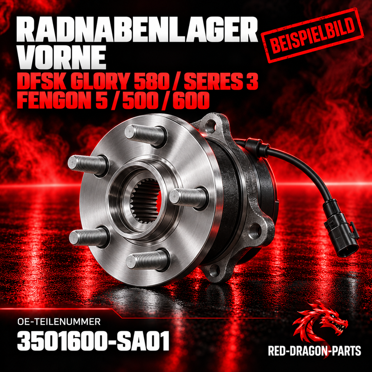 Radnabenlager vorne DFSK Glory 580, Fengon 5/500/600 & Seres 3 | 3501600-SA01
