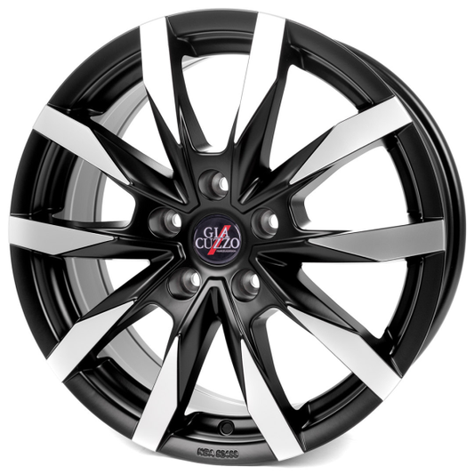 Winterkomplettradsatz Alu Cosmic-Line Schwarz-Poliert 18" DFM Rich 6