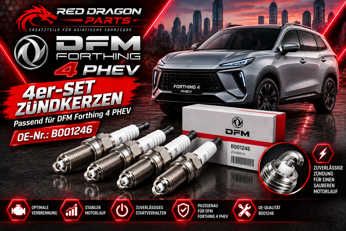 Zündkerzen-Set für DFM Forthing 4 PHEV | B001246